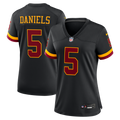Jayden Daniels Washington Commanders Nike Women's Hail Raiser Alternate Game Jersey - Black