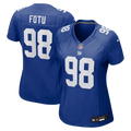 Leki Fotu New York Giants Nike Women's Team Game Jersey - Royal