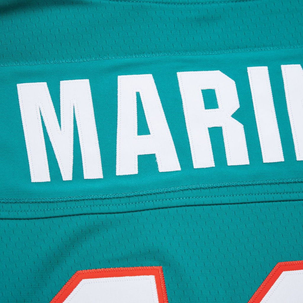 Dan Marino Miami Dolphins Mitchell & Ness Player Name & Number Hoodie Legacy Jersey - Aqua
