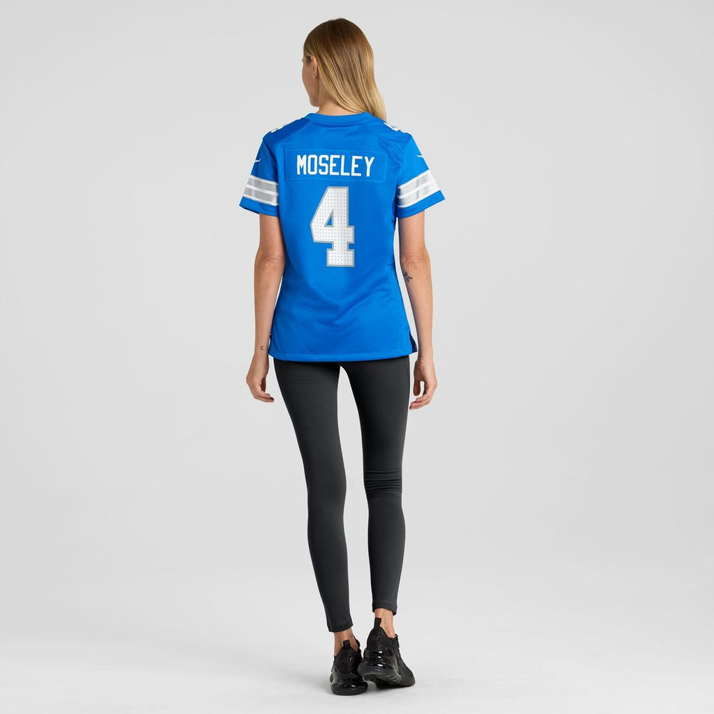 Emmanuel Moseley Detroit Lions Nike Women's Team Game Jersey -  Blue
