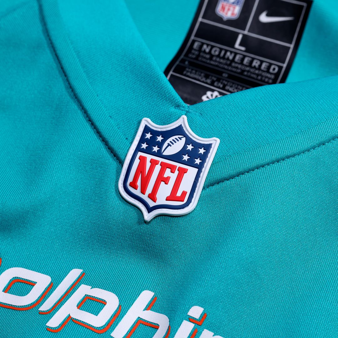 David Long Jr. Miami Dolphins Nike Game Jersey - Aqua