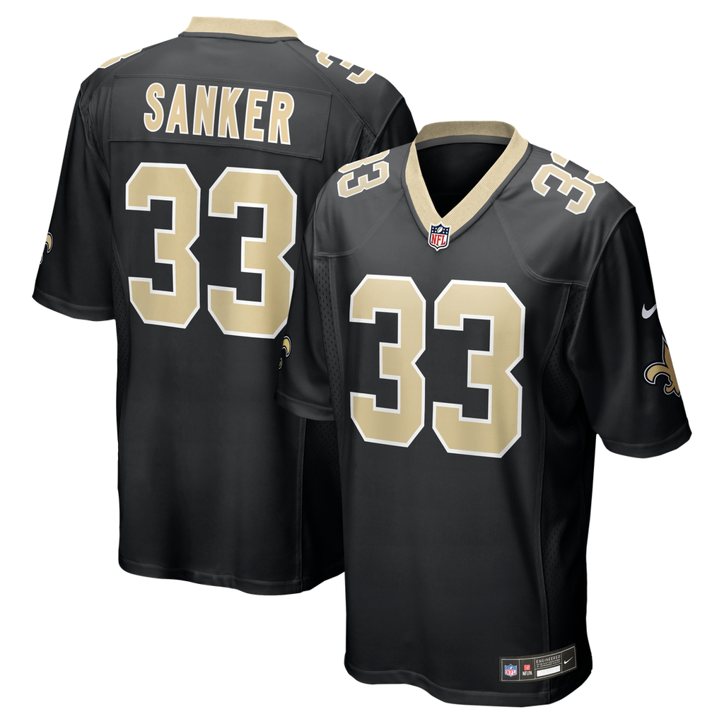 Jonas Sanker New Orleans Saints Nike Team Game Jersey -  Black