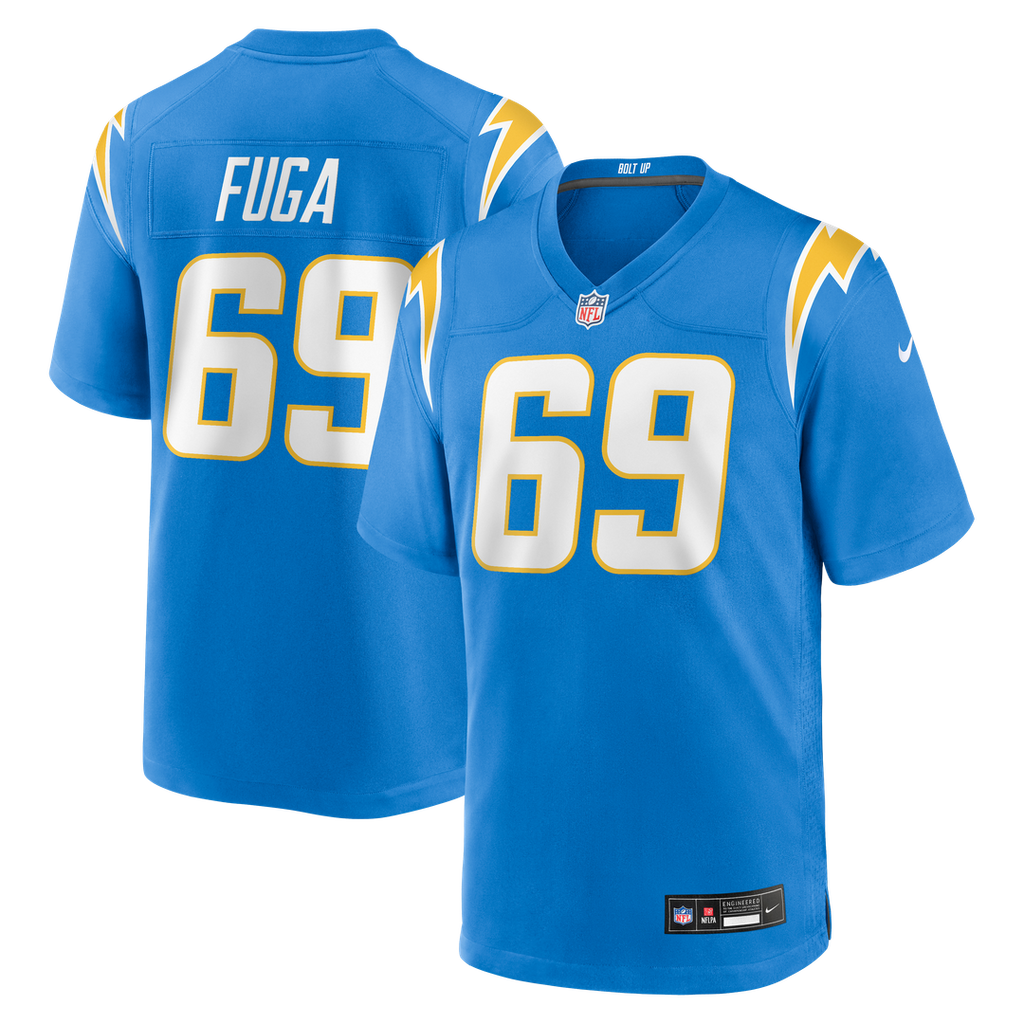 Josh Fuga Los Angeles Chargers Nike Team Game Jersey -  Powder Blue