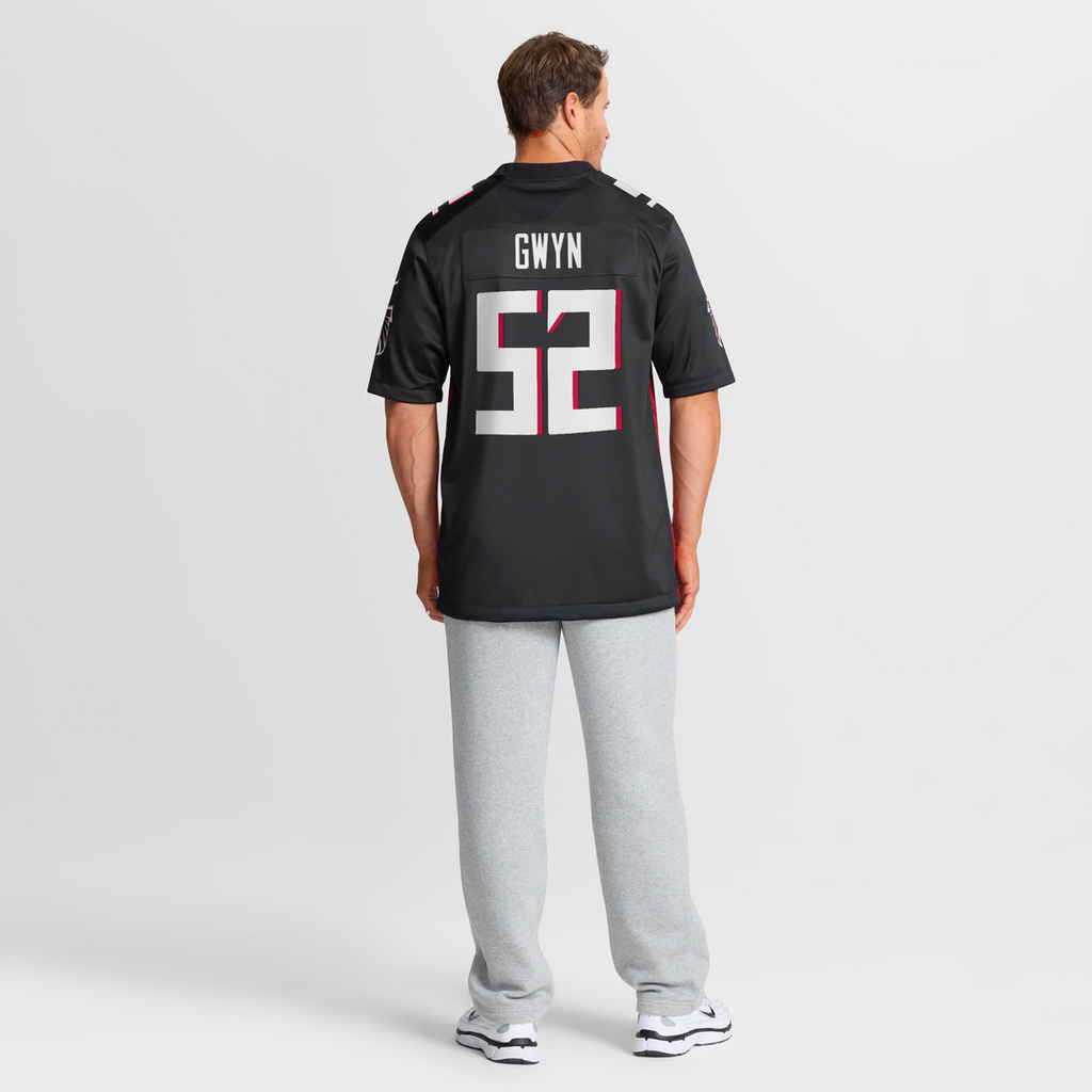 Jovaughn Gwyn Atlanta Falcons Nike Team Game Jersey -  Black