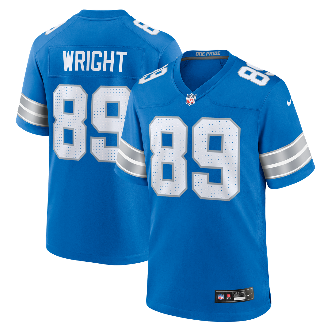 Brock Wright Detroit Lions Nike Team Game Jersey -  Blue