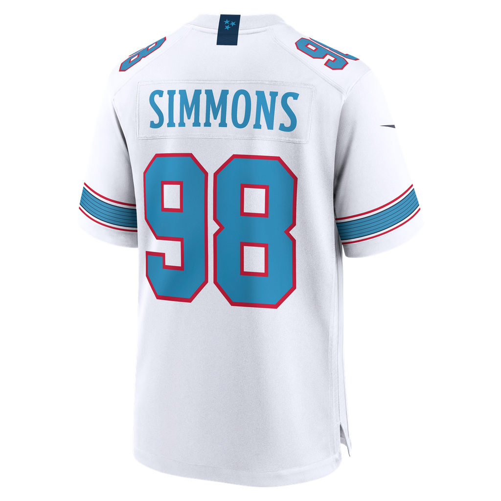 Jeffery Simmons Tennessee Titans Nike Game Jersey - Light Blue