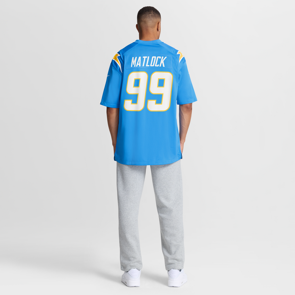 Scott Matlock Los Angeles Chargers Nike Team Game Jersey - Powder Blue