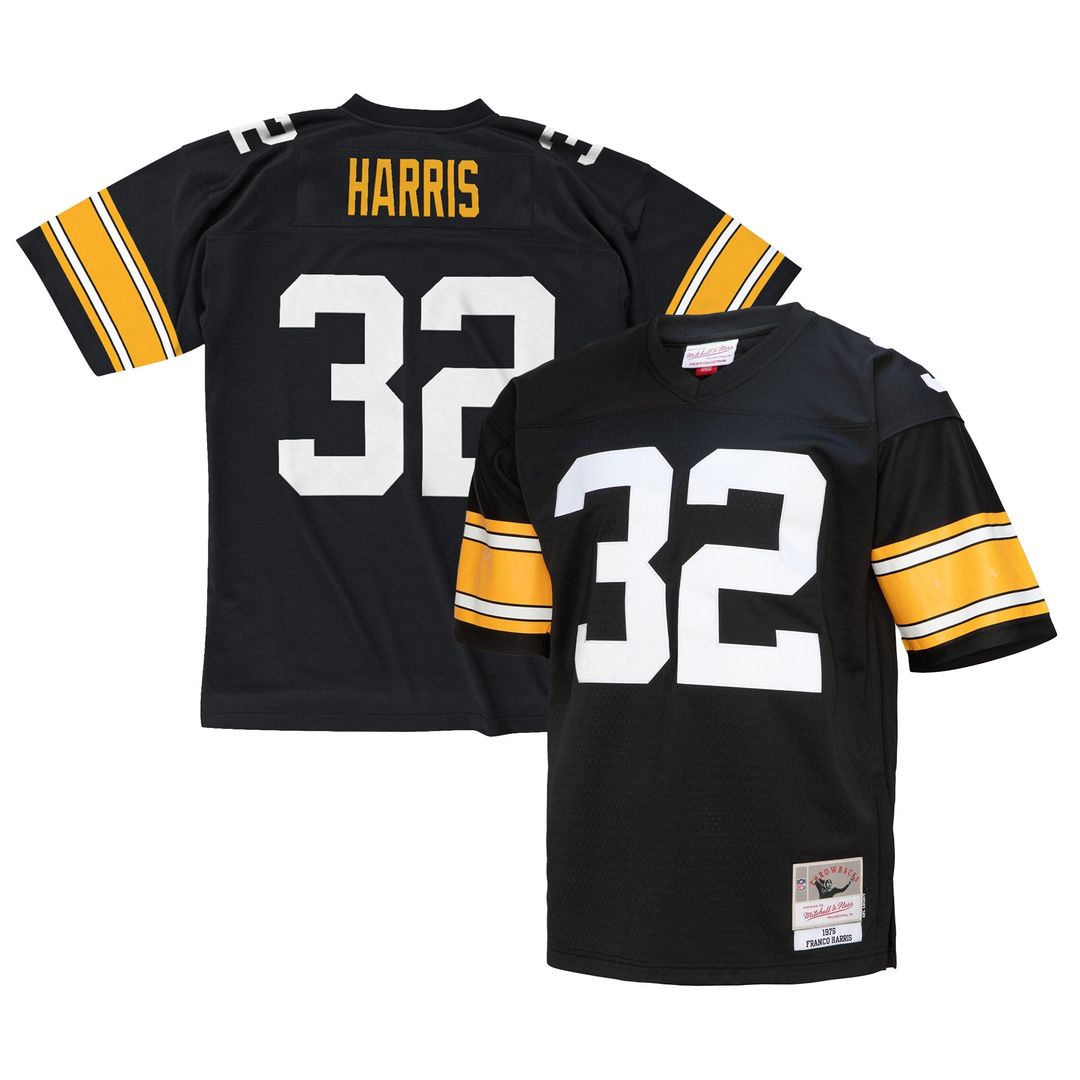 Franco Harris Pittsburgh Steelers Mitchell & Ness Legacy Replica Jersey - Black