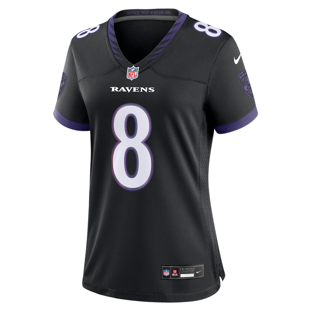 Lamar Jackson Baltimore Ravens Nike Women's Alternate Game Jersey - Purple