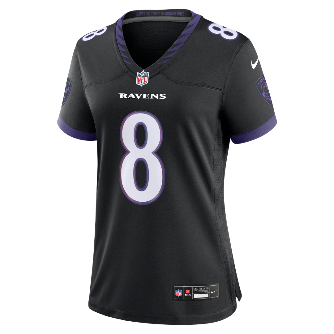 Lamar Jackson Baltimore Ravens Nike Women's Game Jersey - White