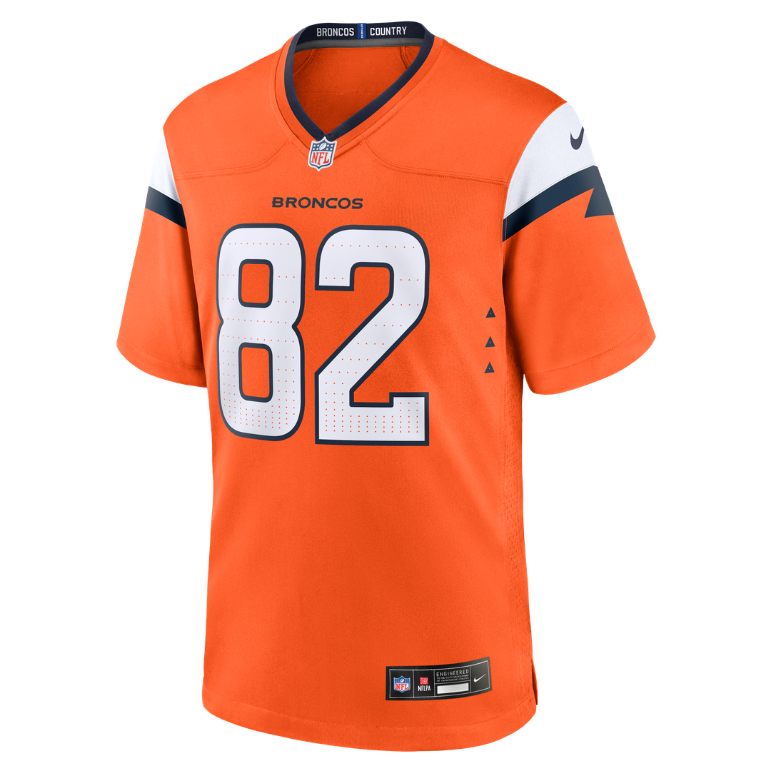 Adam Trautman Denver Broncos Nike Team Game Jersey -  Orange