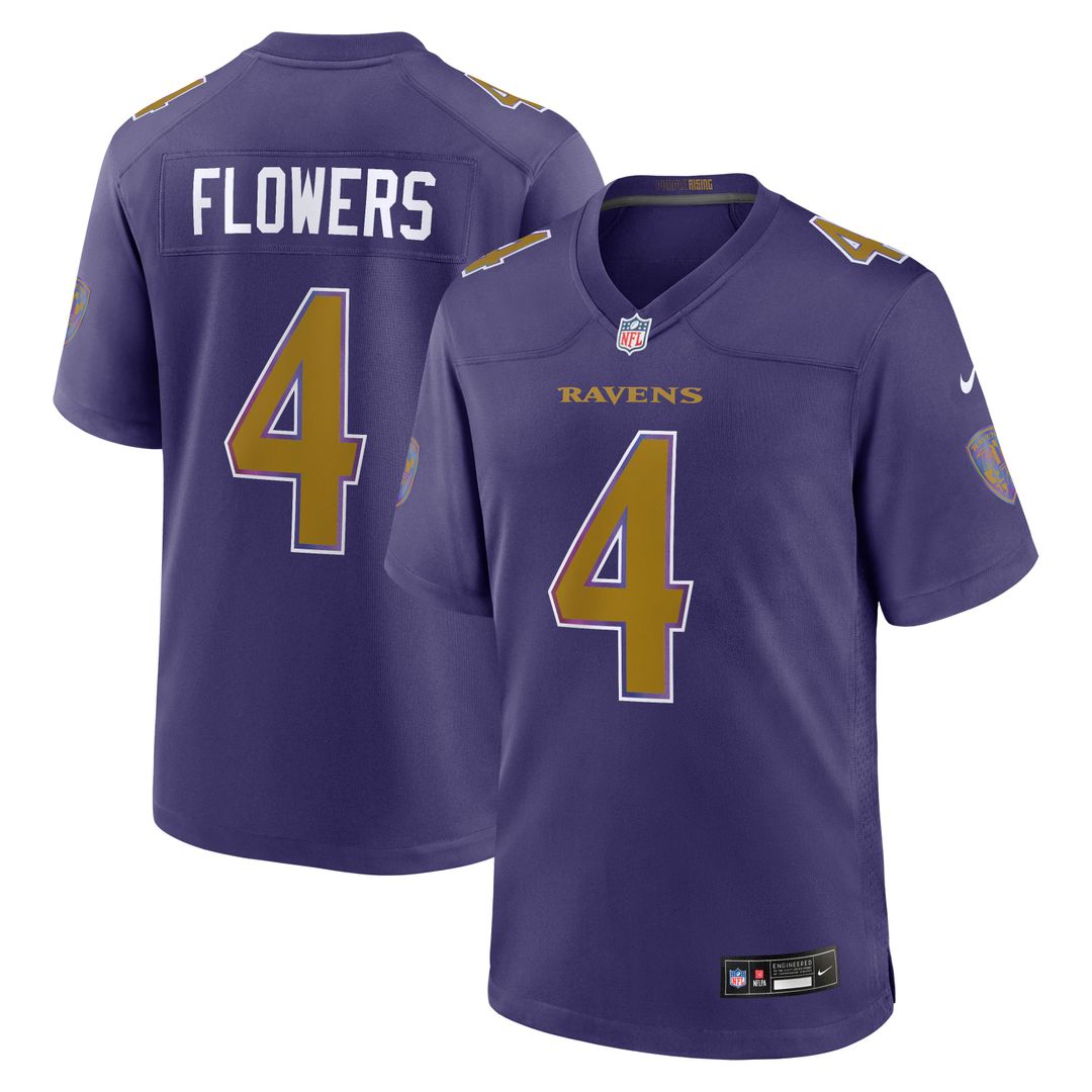 Zay Flowers Baltimore Ravens Nike Game Jersey - White