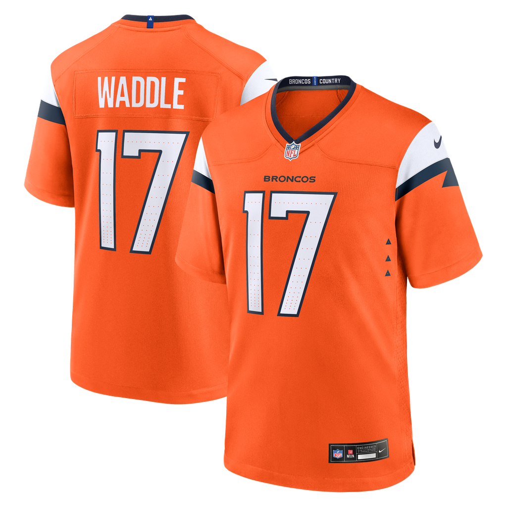 Jaylen Waddle Denver Broncos Nike Game Jersey - Orange