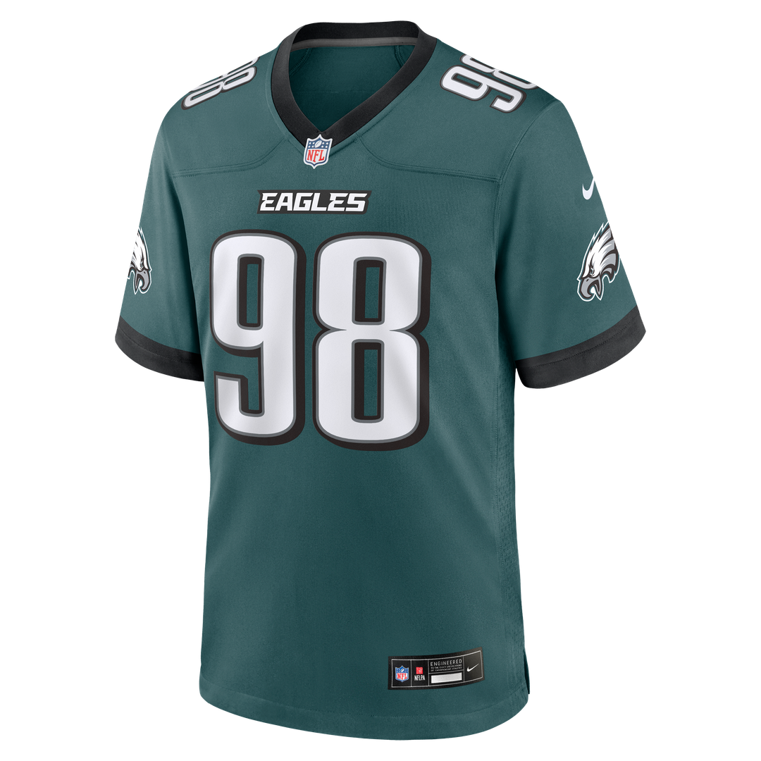 Jalen Carter Philadelphia Eagles Nike Alternate Game Player Jersey - Black