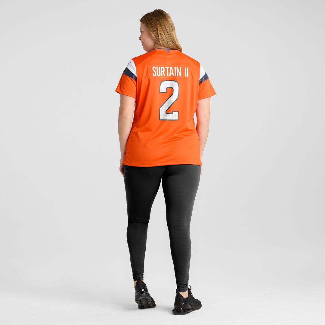 Patrick Surtain II Denver Broncos Nike Women's Team Game Jersey - Orange