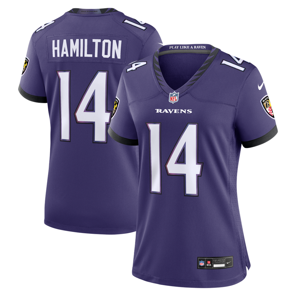 Kyle Hamilton Baltimore Ravens Nike Women's Team Game Jersey - Purple