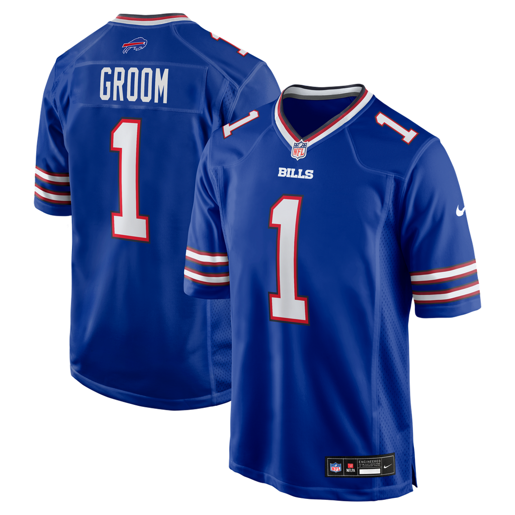 Number 1 Groom Buffalo Bills Nike Game Jersey - Royal