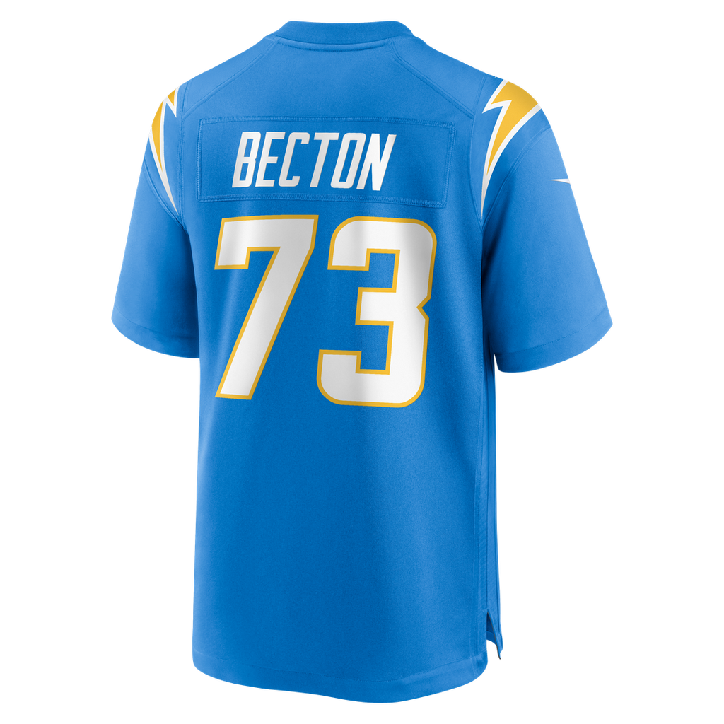 Mekhi Becton Los Angeles Chargers Nike Team Game Jersey -  Powder Blue