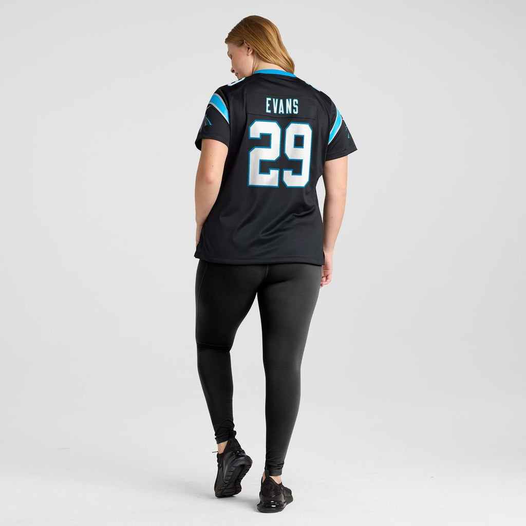 Akayleb Evans Carolina Panthers Nike Women's Team Game Jersey -  Black