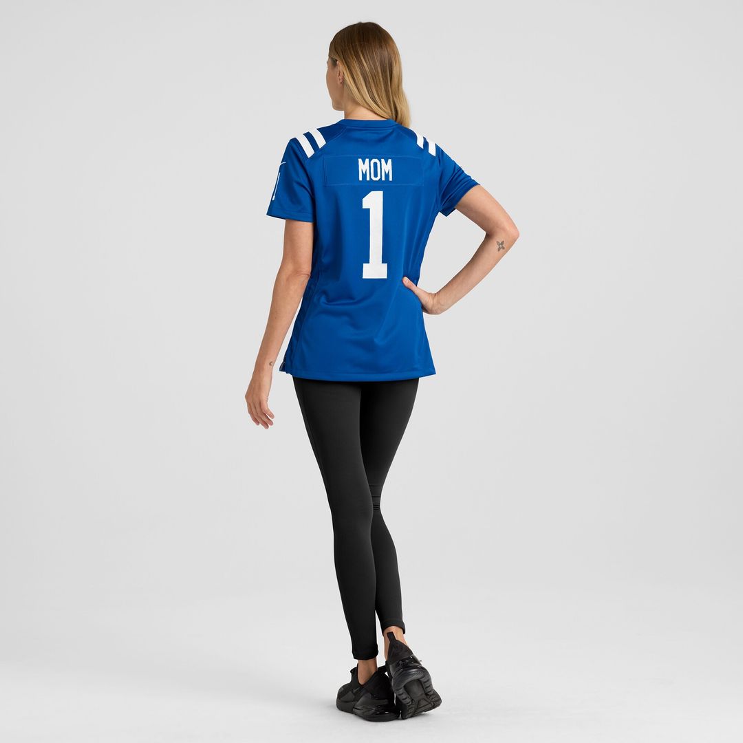 Number 1 Mom Indianapolis Colts Nike Women's Game Jersey - Royal