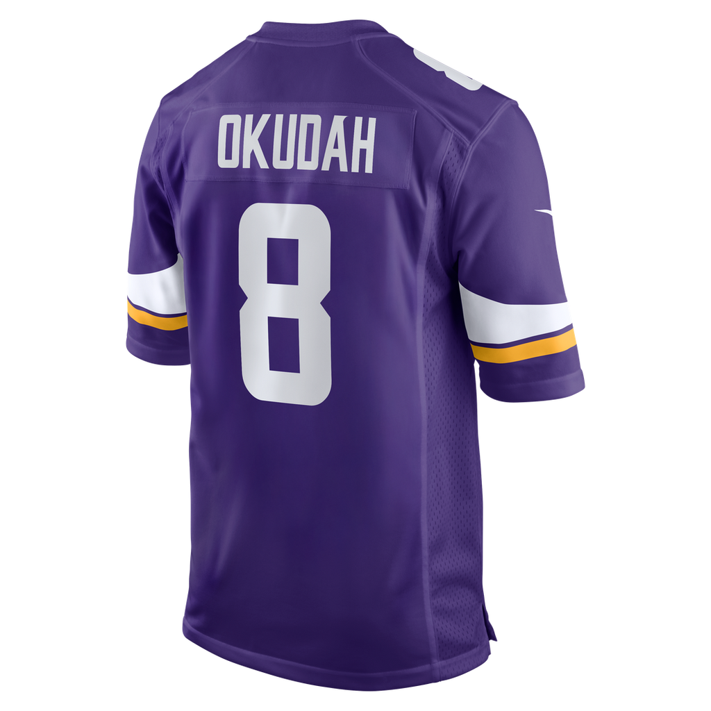 Jeff Okudah Minnesota Vikings Nike Team Game Jersey -  Purple