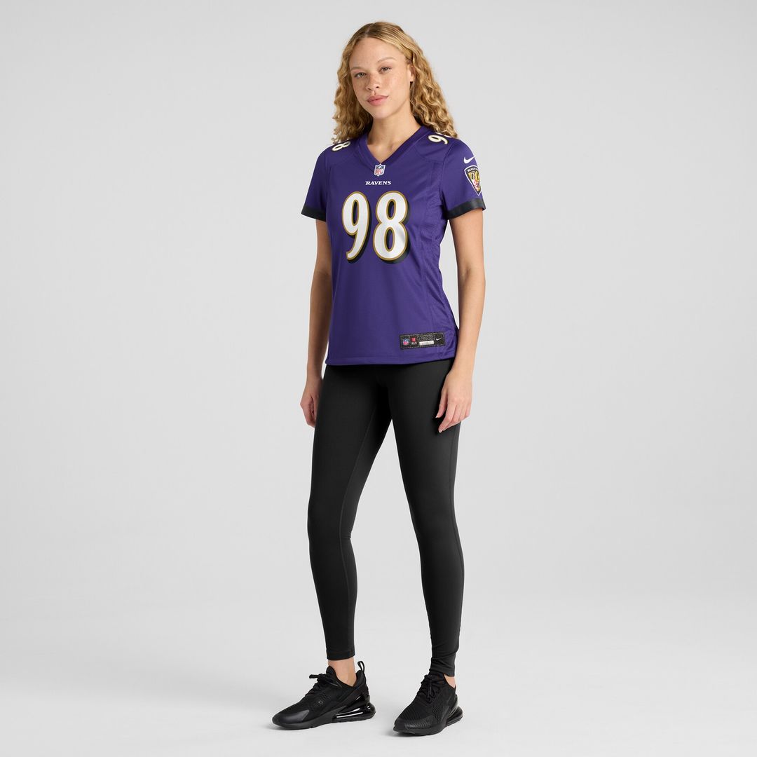 Travis Jones Baltimore Ravens Nike Women's Player Game Jersey - Purple