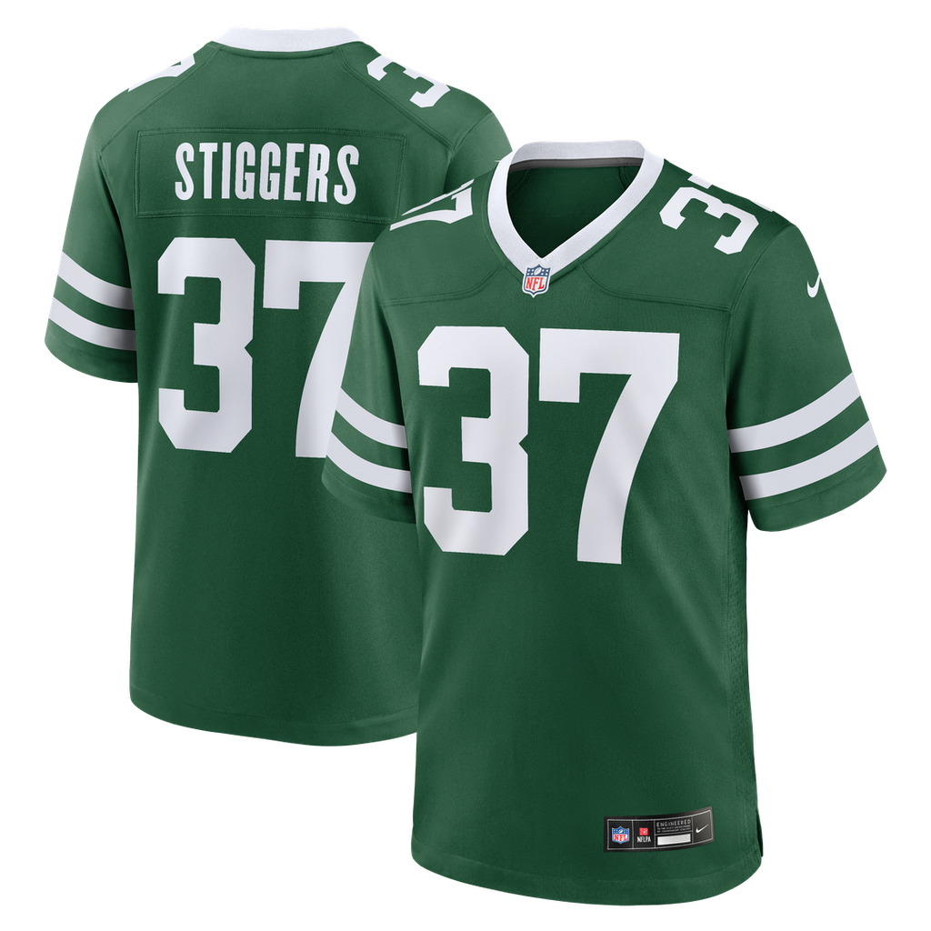 Qwan'tez Stiggers New York Jets Nike Team Game Jersey - Legacy Green