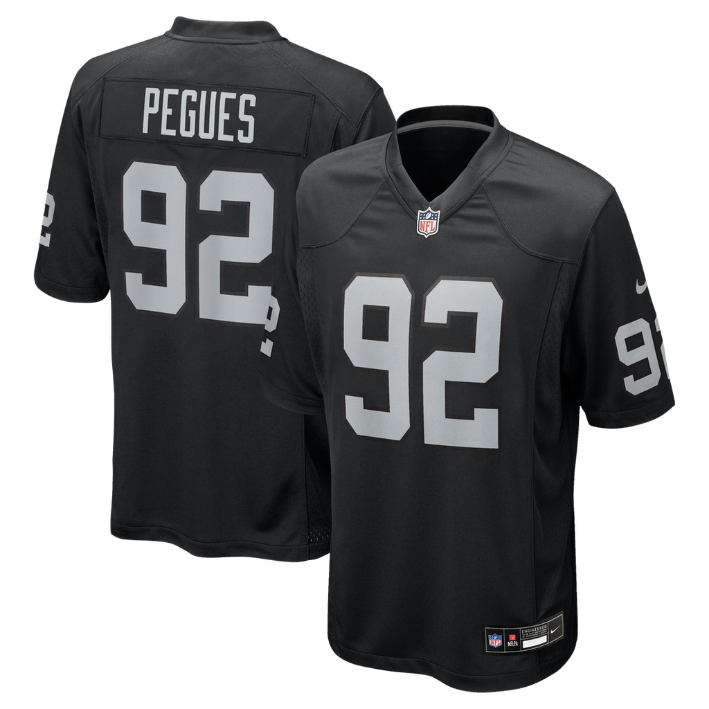JJ Pegues Las Vegas Raiders Nike Team Game Jersey -  Black
