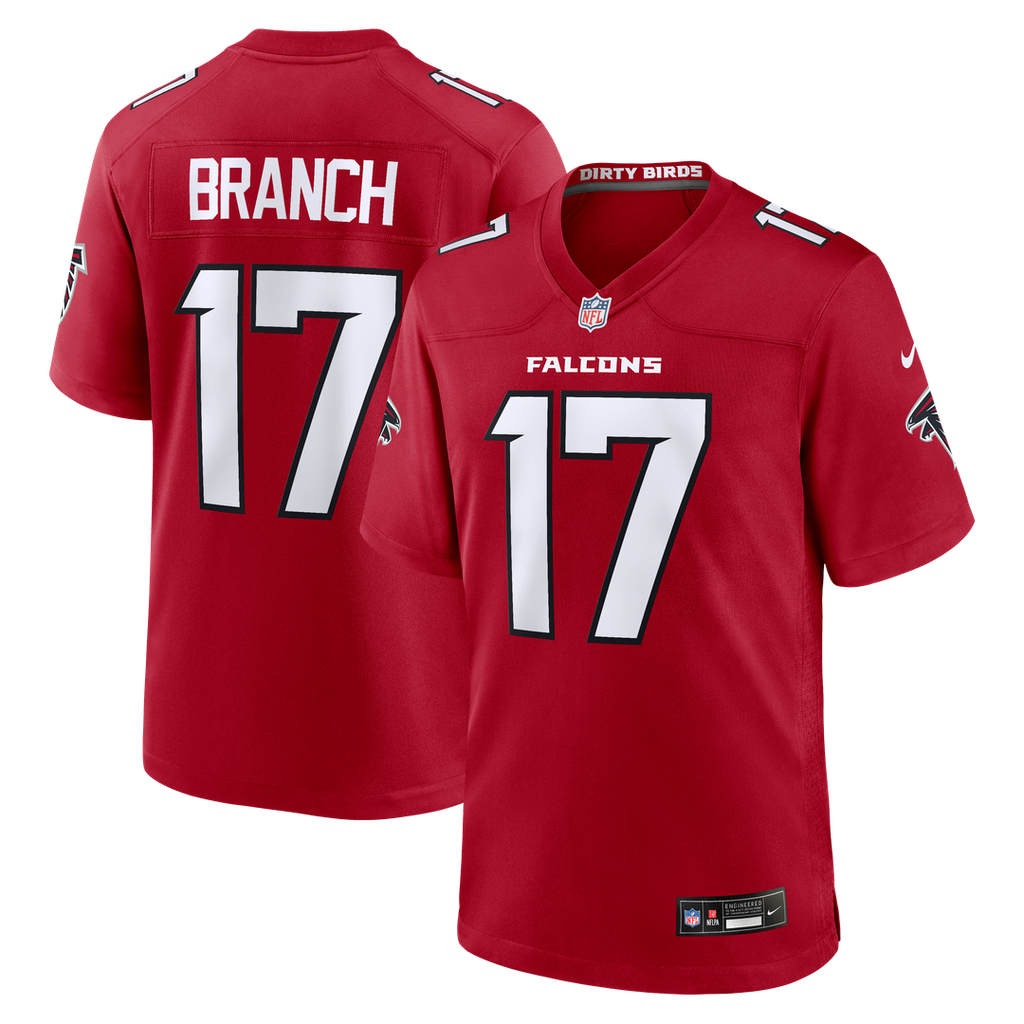 Zachariah Branch Atlanta Falcons Nike Team Game Jersey - Red