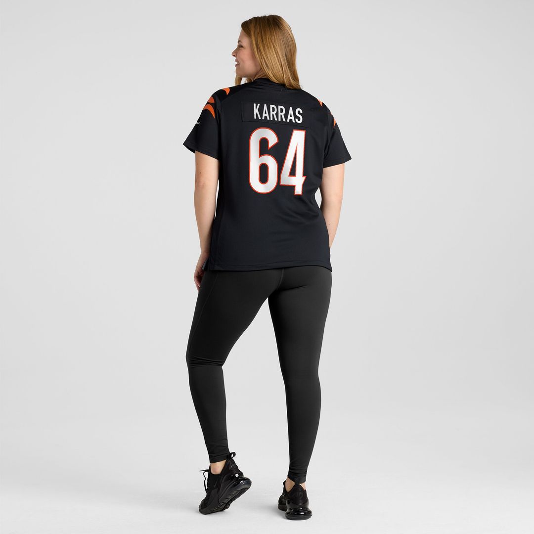 Ted Karras Cincinnati Bengals Nike Women's Game Player Jersey - Black