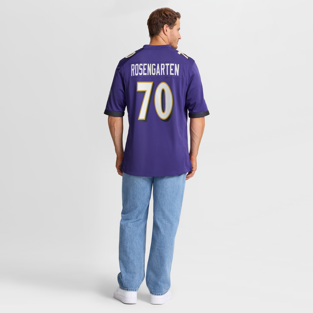 Roger Rosengarten Baltimore Ravens Nike Team Game Jersey -  Purple