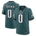 Marquise Brown Philadelphia Eagles Nike Team Game Jersey -  Midnight Green