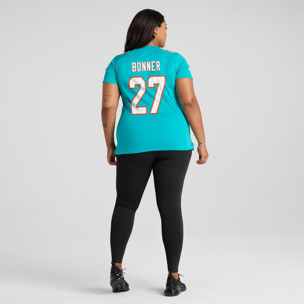 Ethan Bonner Miami Dolphins Nike Women's  Game Jersey -  Aqua