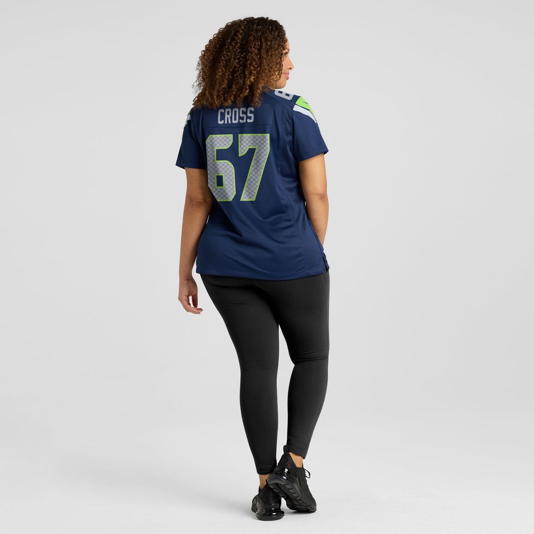Charles Cross Seattle Seahawks Nike Women's Team Game Jersey -  College Navy