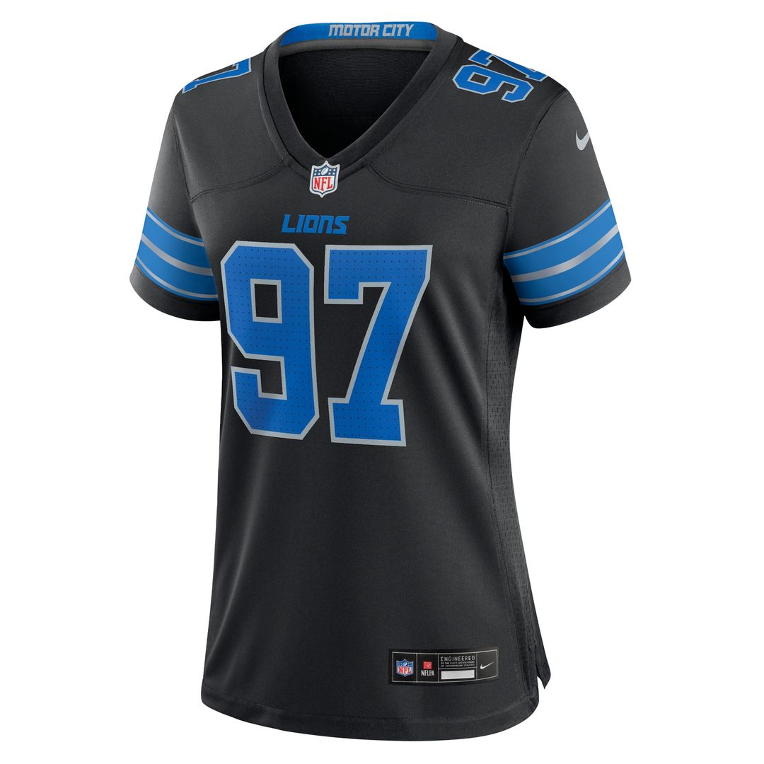 Aidan Hutchinson Detroit Lions Nike Women's Alternate Game Jersey - Blue