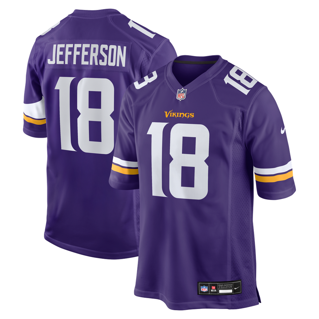 Justin Jefferson Minnesota Vikings Nike Player Game Jersey - Purple