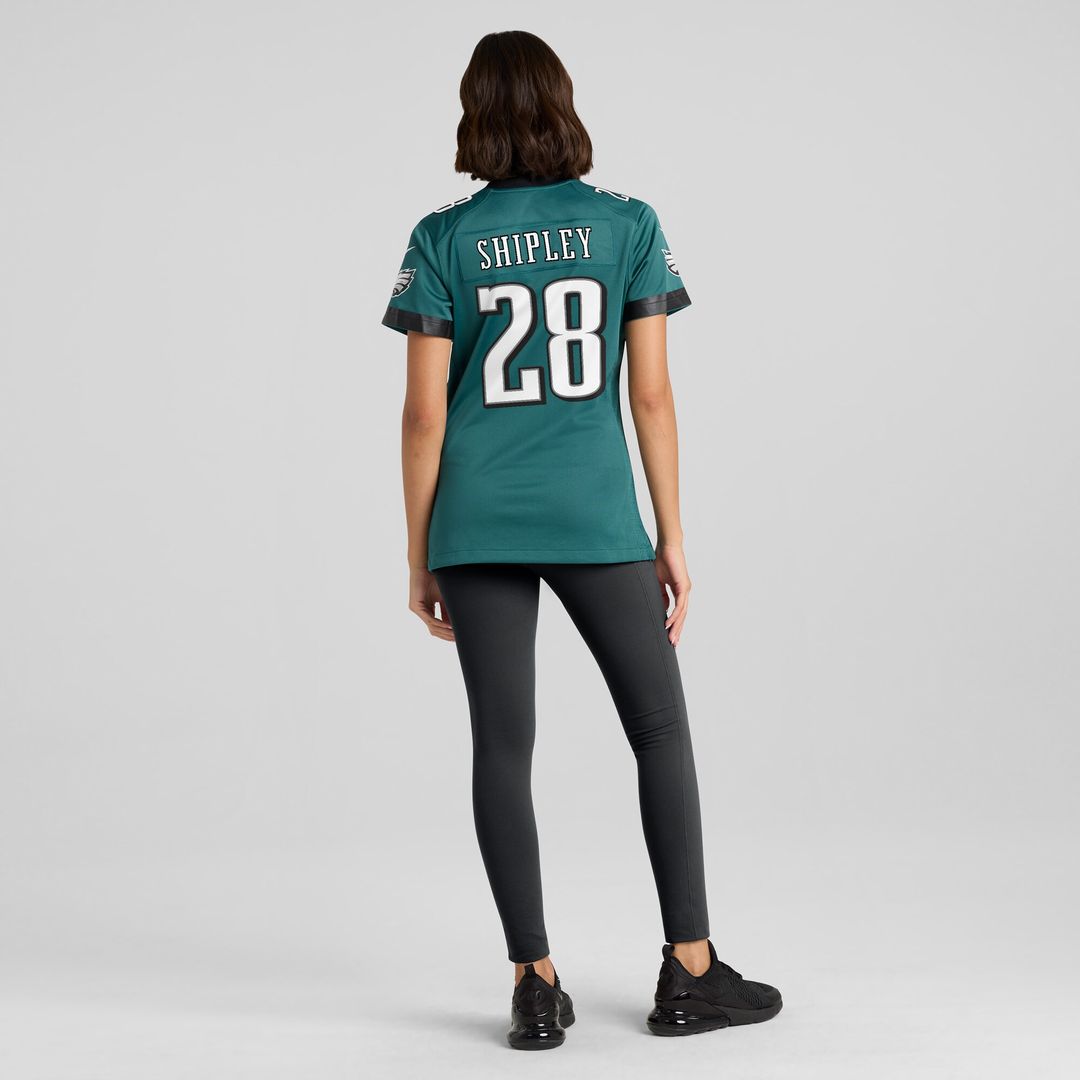 Will Shipley Philadelphia Eagles Nike Women's Team Game Jersey - Midnight Green