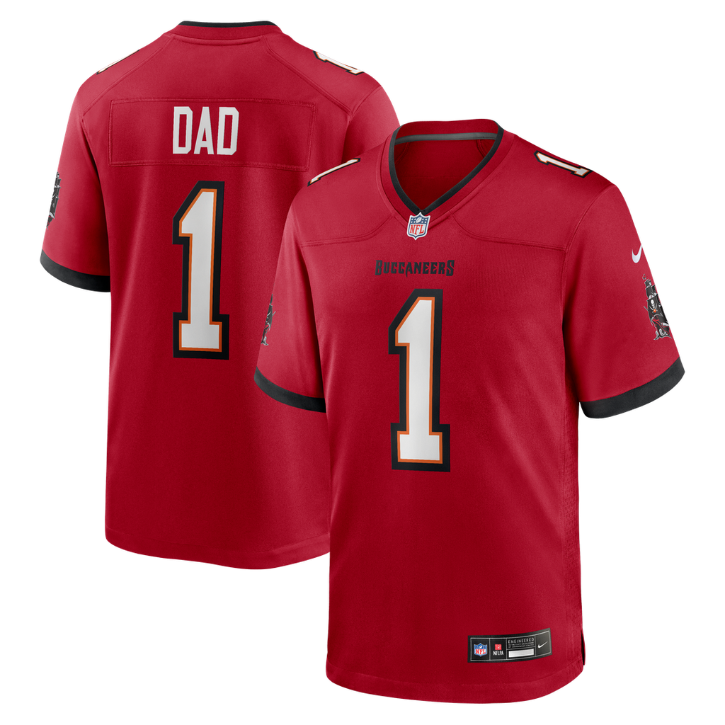 Number 1 Dad Tampa Bay Buccaneers Nike Game Jersey - Red