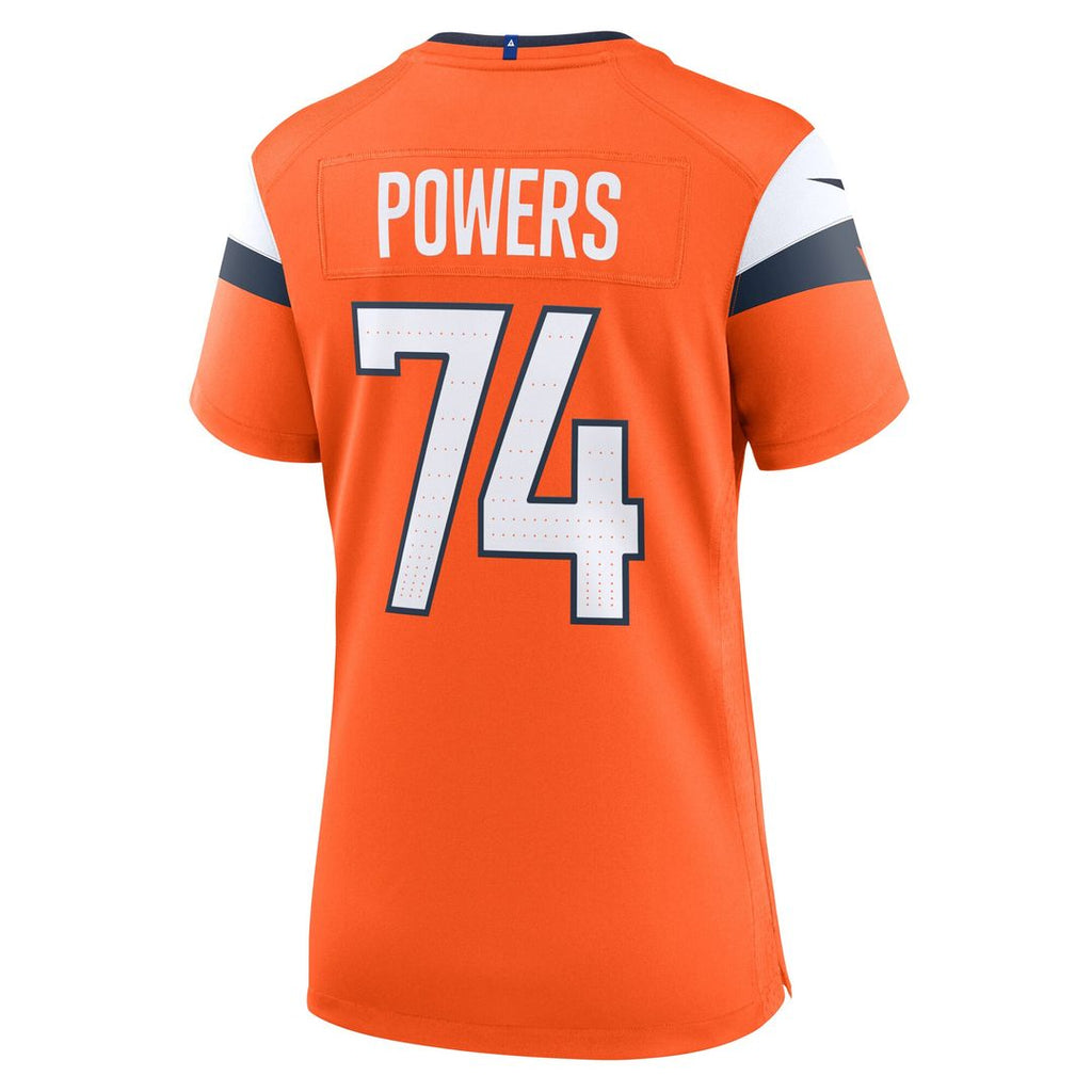 Ben Powers Denver Broncos Nike Women's Team Game Jersey -  Orange