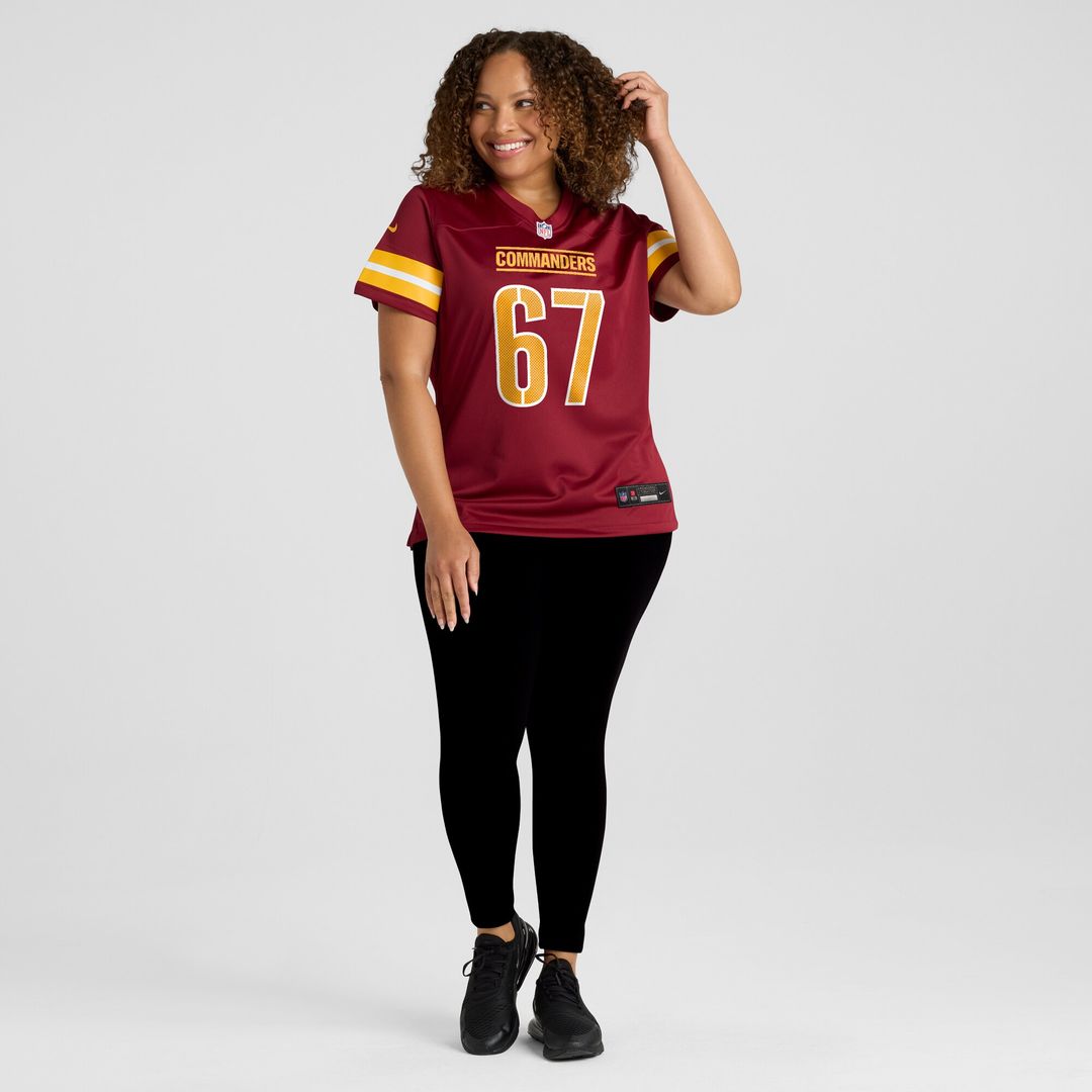Nick Allegretti Washington Commanders Nike Women's  Game Jersey -  Burgundy
