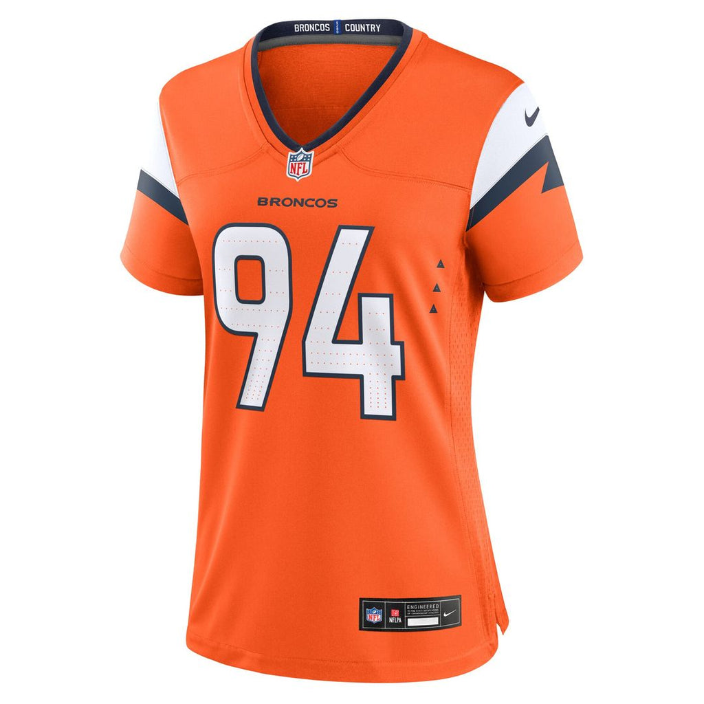 Jordan Jackson Denver Broncos Nike Women's Team Game Jersey -  Orange