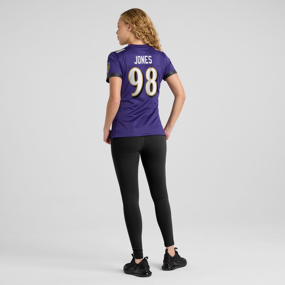 Travis Jones Baltimore Ravens Nike Women's Player Game Jersey - Purple