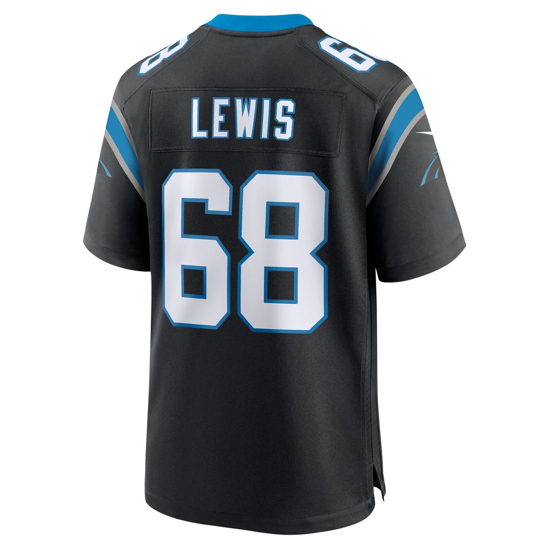 Damien Lewis Carolina Panthers Nike  Game Jersey -  Black