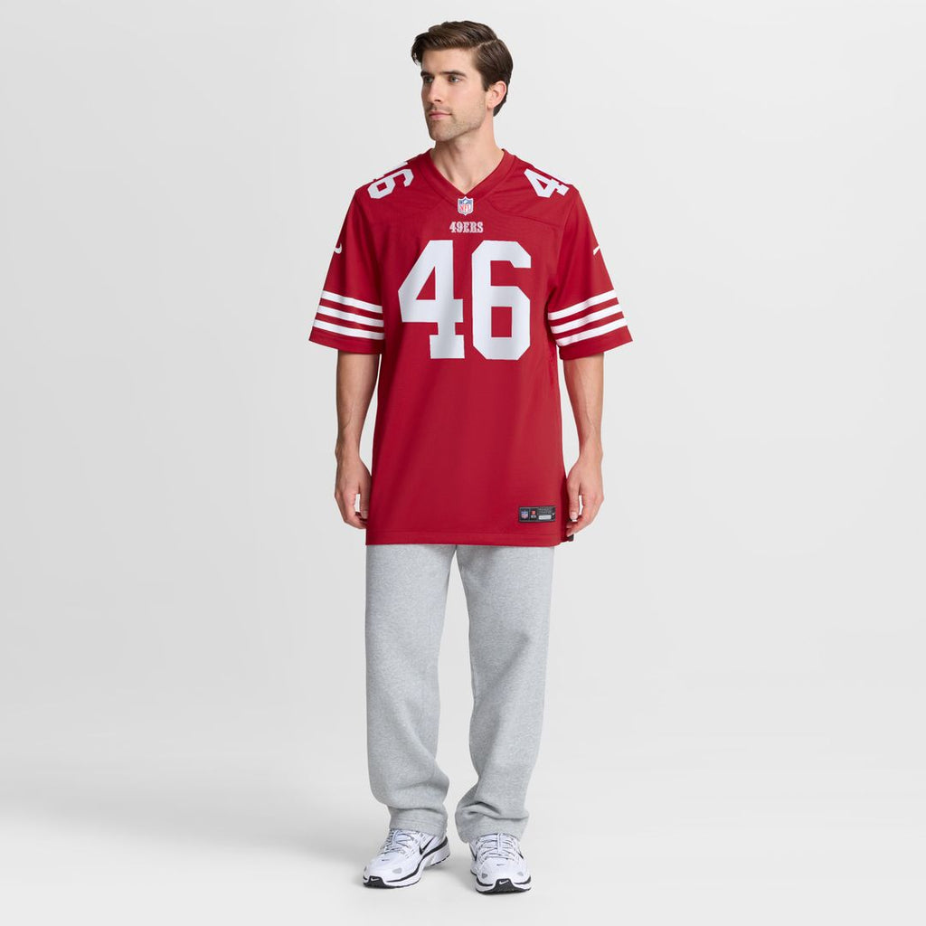 Jon Weeks San Francisco 49ers Nike Team Game Jersey -  Scarlet