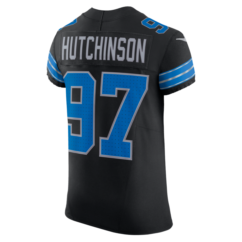Aidan Hutchinson Detroit Lions Nike Alternate Vapor F.U.S.E. Elite Jersey - Black