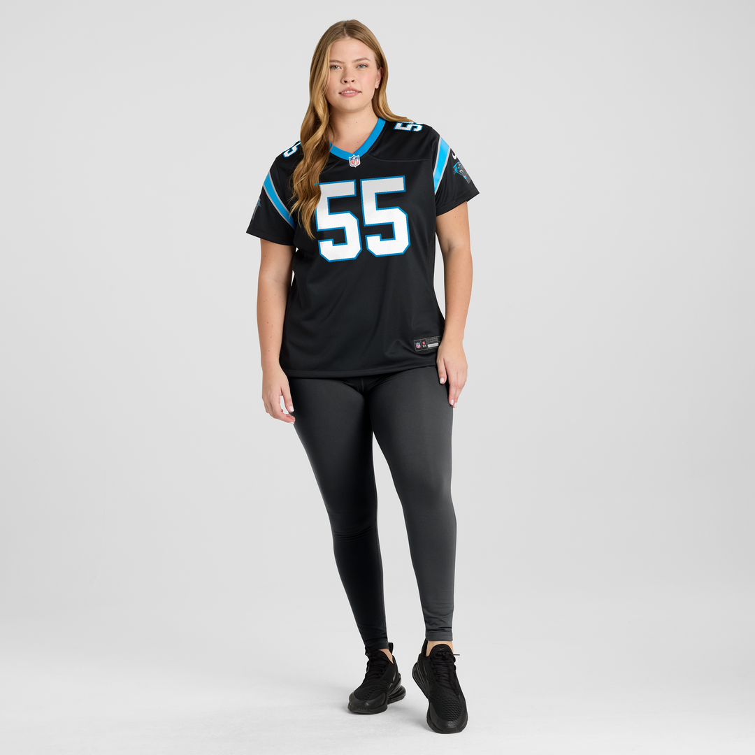 Devin Lloyd Carolina Panthers Nike Women's Team Game Jersey - Black
