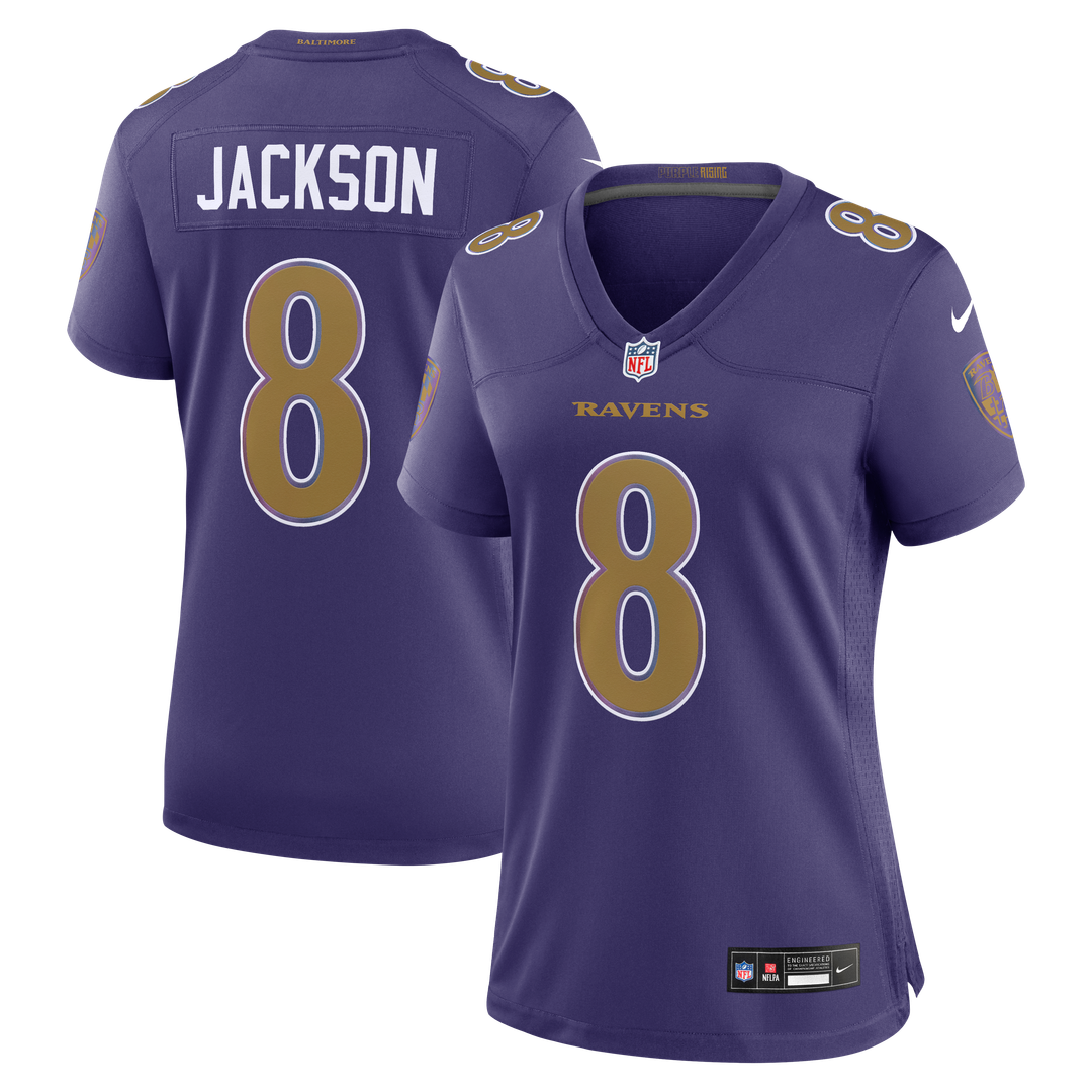 Lamar Jackson Baltimore Ravens Nike Women's Game Jersey - White