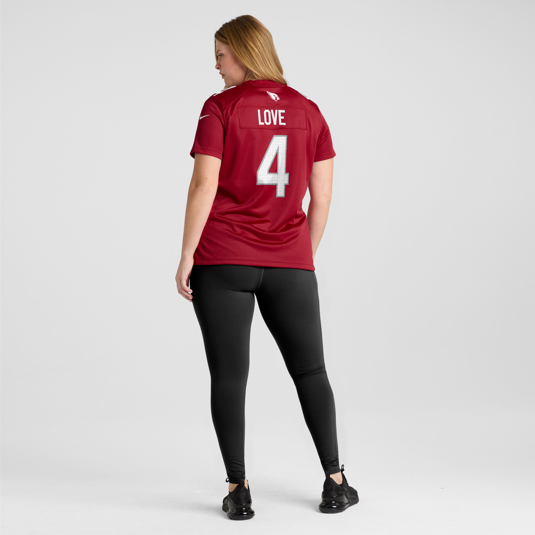 Jeremiyah Love Arizona Cardinals Nike Women's Game Jersey - White