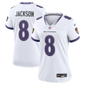 Lamar Jackson Baltimore Ravens Nike Women's Game Jersey - White
