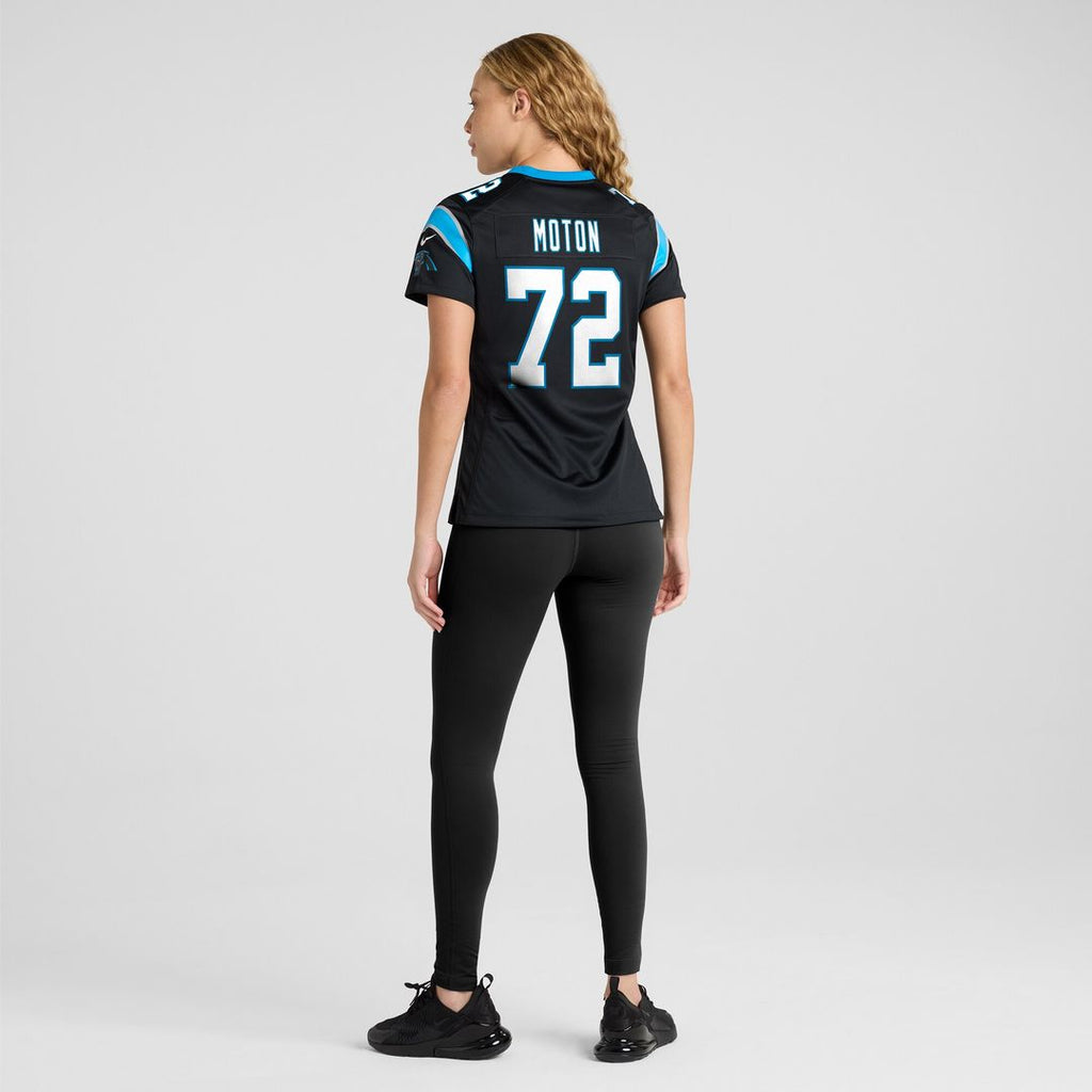 Taylor Moton Carolina Panthers Nike Women's Team Game Jersey - Black